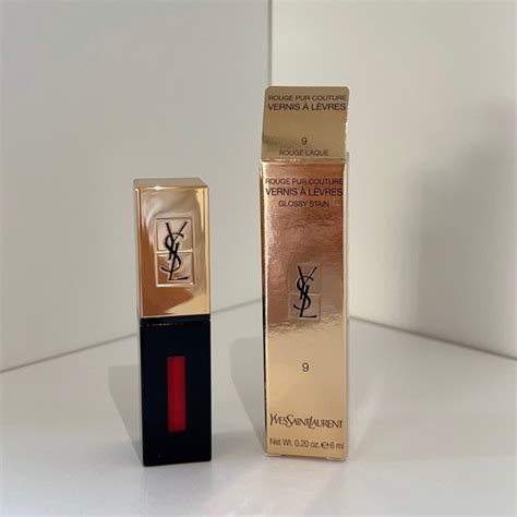 ysl glossy stain lip color 9 rouge laque|ysl lip stain 28.